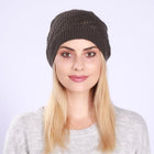 Bonnet tricoté pour femme - Gris foncé - Ajustable (du 54 au 59) | La boutique du chapeau