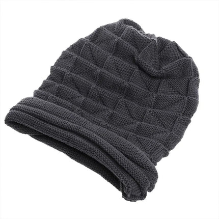 Bonnet tricoté en acrylique pour femme - Gris - Ajustable (du 54 au 59) | La boutique du chapeau