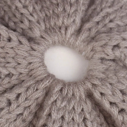 Bonnet tricoté pour queue de cheval - Gris - Ajustable (du 54 au 59) | La boutique du chapeau