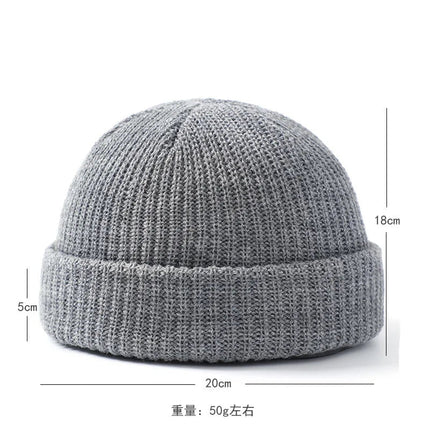 Bonnet tricoté simple pour homme - Gris- Ajustable (du 54 au 59) | La boutique du chapeau