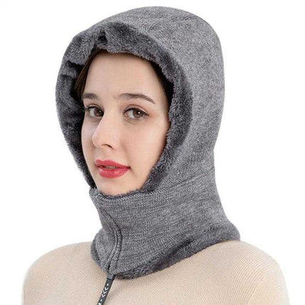Cagoule avec cache - cou - Gris - Adulte | La boutique du chapeau