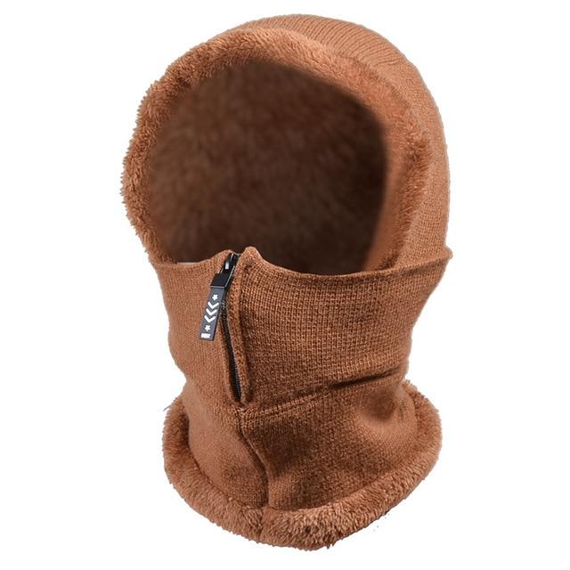 Cagoule avec cache - cou - Marron - Adulte | La boutique du chapeau