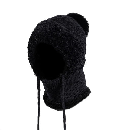 Cagoule capuche femme - Noir - Ajustable (du 54 au 59) | La boutique du chapeau