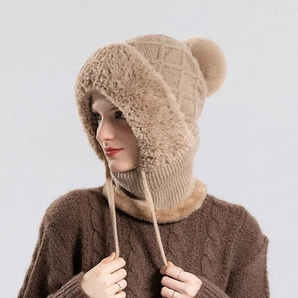Cagoule capuche femme - Kaki - Ajustable (du 54 au 59) | La boutique du chapeau