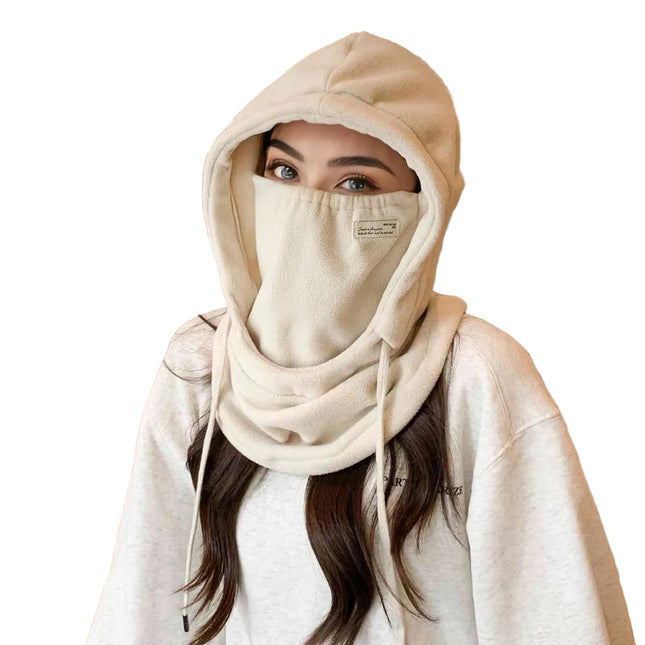 Cagoule d'hiver - Crème - Ajustable (du 54 au 59) | La boutique du chapeau