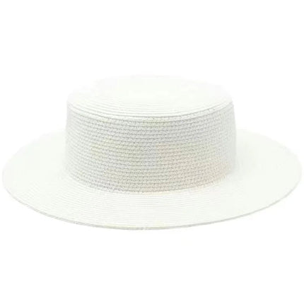 Canotier femme - Blanc - M (56 - 58cm) | La boutique du chapeau