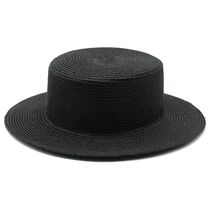 Canotier femme - Noir - M (56 - 58cm) | La boutique du chapeau