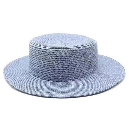 Canotier femme - Bleu - M (56 - 58cm) | La boutique du chapeau