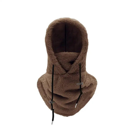 Capuche épaisse et chaude - Marron - Ajustable (du 54 au 59) | La boutique du chapeau
