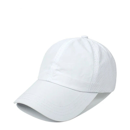 Casquette croisée en maille - Blanc - Ajustable (du 54 au 59) | La boutique du chapeau