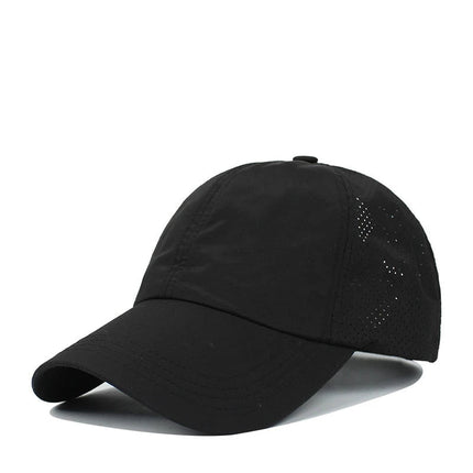 Casquette croisée en maille - Noir - Ajustable (du 54 au 59) | La boutique du chapeau