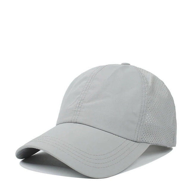 Casquette croisée en maille - Gris - Ajustable (du 54 au 59) | La boutique du chapeau
