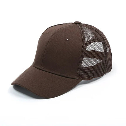 Casquette de baseball à queue de cheval - Café - Adulte | La boutique du chapeau