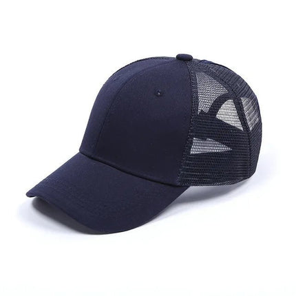 Casquette de baseball à queue de cheval - Bleu marine - Adulte | La boutique du chapeau