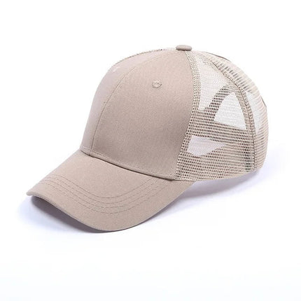 Casquette de baseball à queue de cheval - Kaki - Adulte | La boutique du chapeau