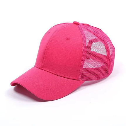 Casquette de baseball à queue de cheval - Fushia - Adulte | La boutique du chapeau