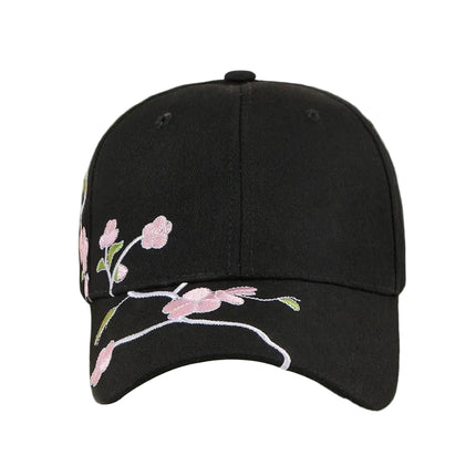Casquette de baseball brodée en coton - Blanc - Ajustable (du 54 au 59) | La boutique du chapeau