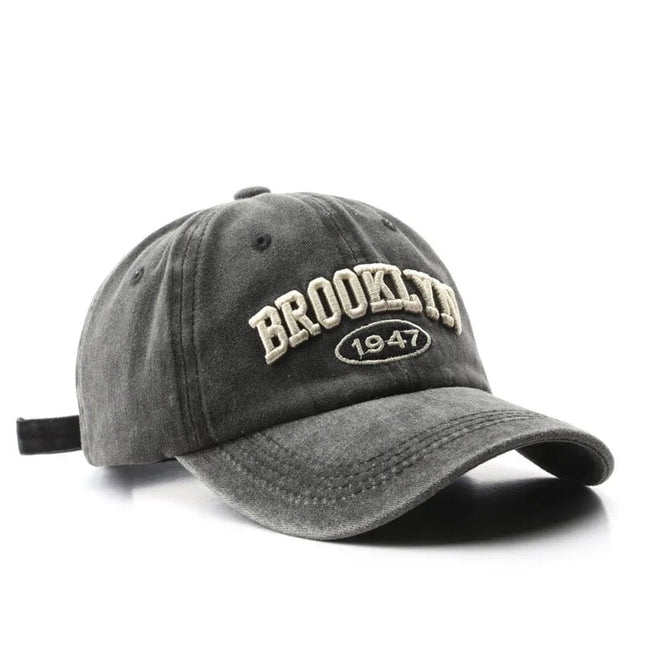 Casquette de baseball Brooklyn - Noir - Ajustable (du 54 au 59) | La boutique du chapeau