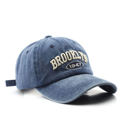 Casquette de baseball Brooklyn - Bleu - Ajustable (du 54 au 59) | La boutique du chapeau