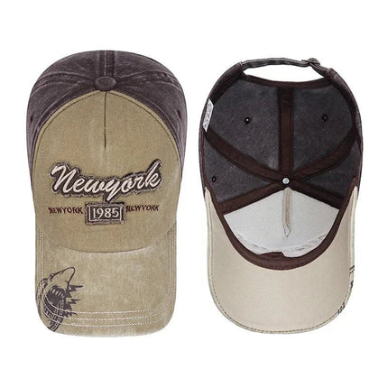 Casquette de baseball délavée - Noir - Ajustable (du 54 au 59) | La boutique du chapeau