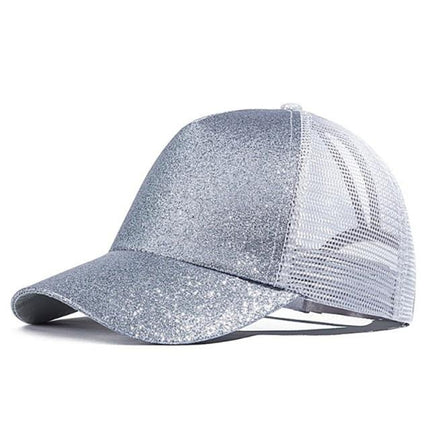 Casquette de Baseball paillette - Gris - Ajustable (du 54 au 59) | La boutique du chapeau
