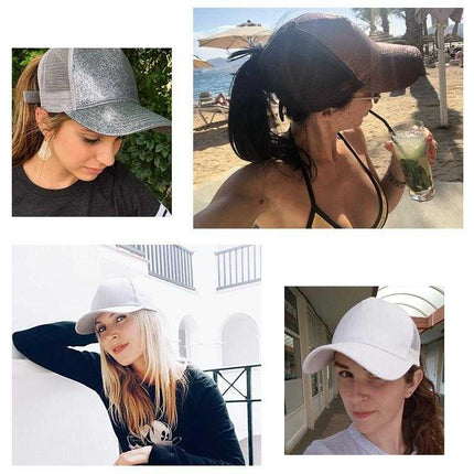 Casquette de Baseball paillette - Marron - Ajustable (du 54 au 59) | La boutique du chapeau