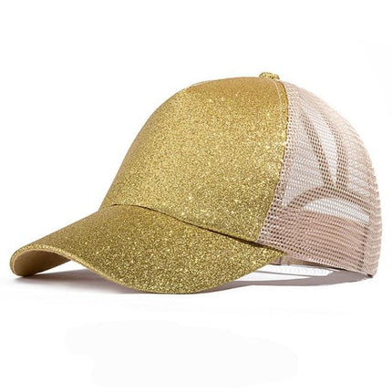 Casquette de Baseball paillette - Jaune - Ajustable (du 54 au 59) | La boutique du chapeau
