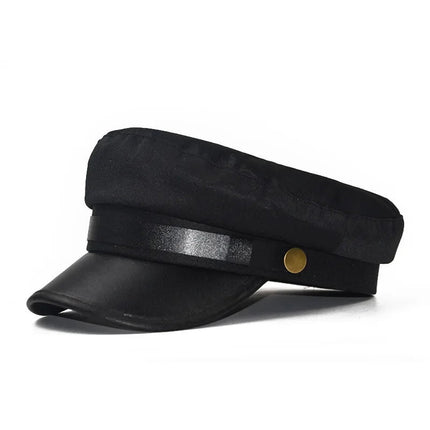 Casquette de capitaine - Noir - M (56 - 58cm) | La boutique du chapeau