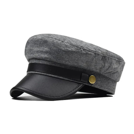 Casquette de capitaine - Gris - M (56 - 58cm) | La boutique du chapeau