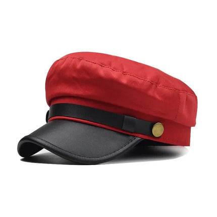 Casquette de capitaine - Rouge - M (56 - 58cm) | La boutique du chapeau