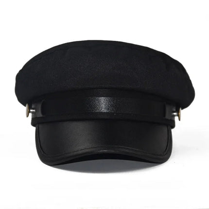 Casquette de capitaine - Noir - M (56 - 58cm) | La boutique du chapeau