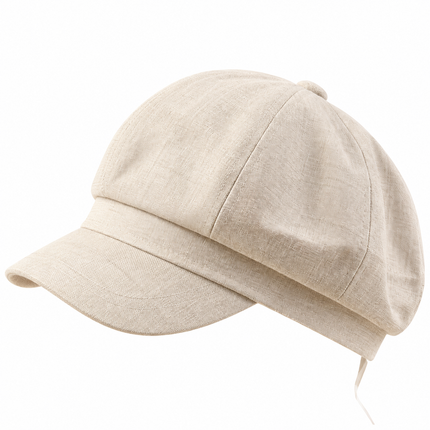 Casquette en coton et lin - Beige - M (56 - 58cm) | La boutique du chapeau