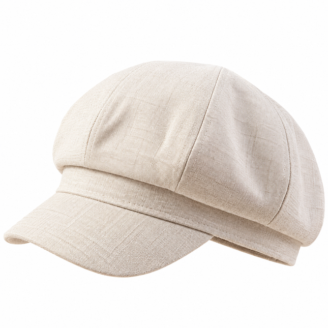 Casquette en coton et lin - Blanc - M (56 - 58cm) | La boutique du chapeau