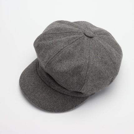 Casquette en laine - Gris foncé - M (56 - 58cm) | La boutique du chapeau