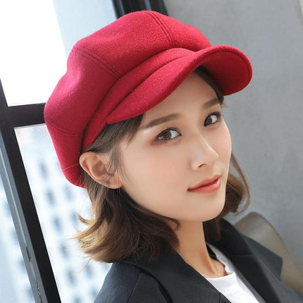 Casquette en laine - Gris clair - M (56 - 58cm) | La boutique du chapeau
