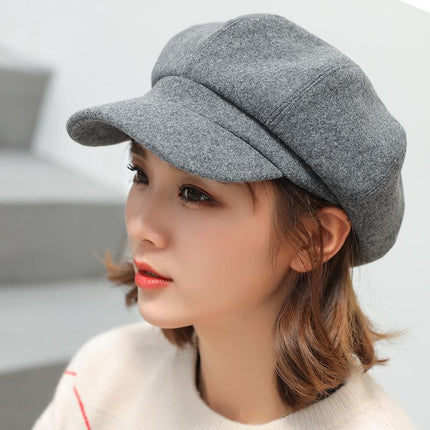 Casquette en laine - Bleu marine - M (56 - 58cm) | La boutique du chapeau