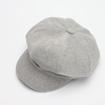 Casquette en laine - Gris clair - M (56 - 58cm) | La boutique du chapeau