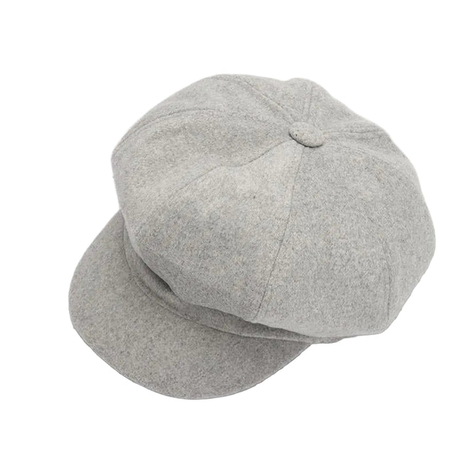 Casquette en laine - Gris clair - M (56 - 58cm) | La boutique du chapeau