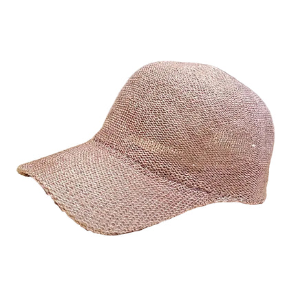 Casquette femme en paille - Rose - Ajustable (du 54 au 59) | La boutique du chapeau