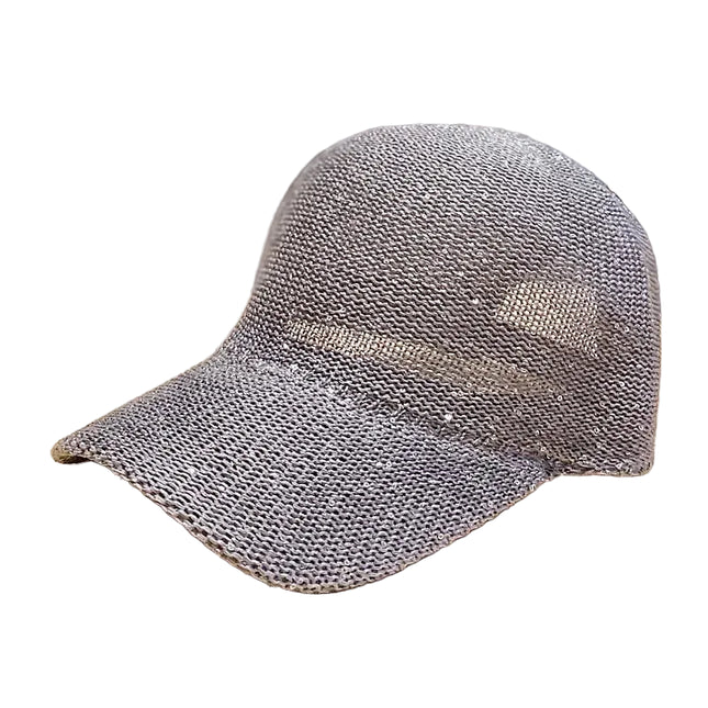 Casquette femme en paille - Gris - Ajustable (du 54 au 59) | La boutique du chapeau