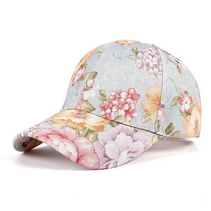 Casquette femme imprimée - Bleu ciel - Ajustable (du 54 au 59) | La boutique du chapeau
