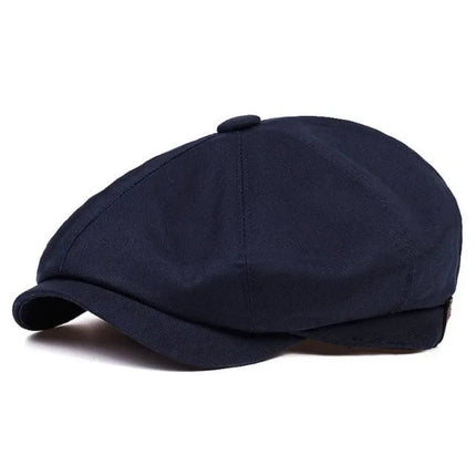 Casquette gavroche en coton - Bleu - Ajustable (du 54 au 59) | La boutique du chapeau