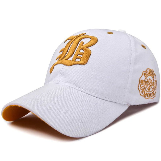 Casquette Hip - Hop brodée - Blanc - Ajustable (du 54 au 59) | La boutique du chapeau