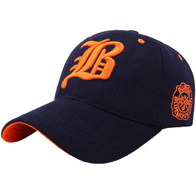 Casquette Hip - Hop brodée - Bleu - Ajustable (du 54 au 59) | La boutique du chapeau
