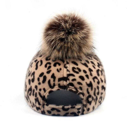 Casquette léopard pour femme - Marron Enfants - M (56 - 58cm) | La boutique du chapeau
