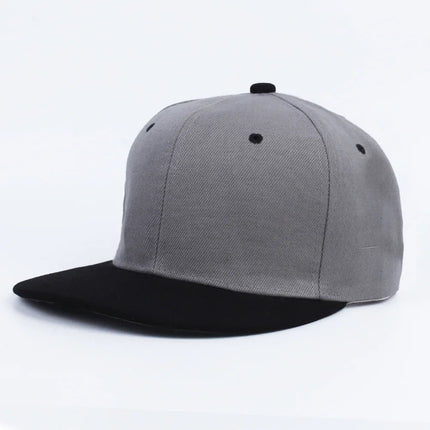 Casquette Snapback - Noir/gris - Ajustable (du 54 au 59) | La boutique du chapeau