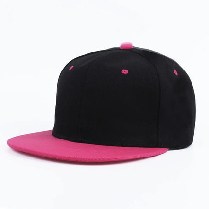 Casquette Snapback - Rose/noir - Ajustable (du 54 au 59) | La boutique du chapeau