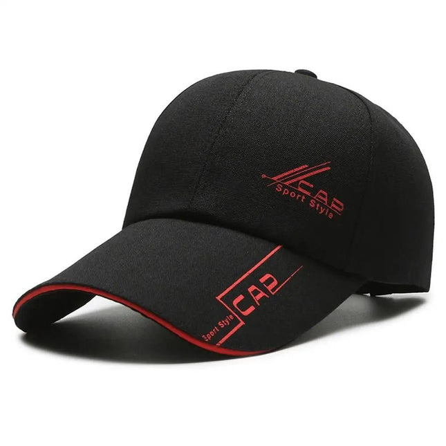 Casquette sport réglable - Noir/rouge - Ajustable (du 54 au 59) | La boutique du chapeau