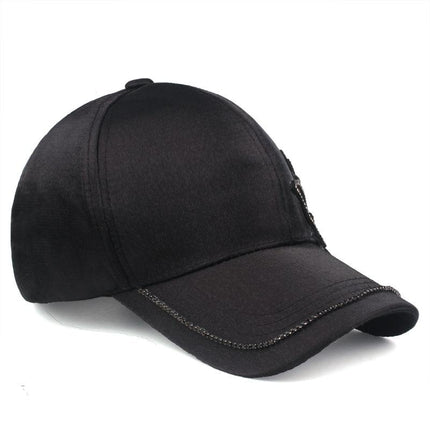 Casquette strass papillon - Blanc - Ajustable (du 54 au 59) | La boutique du chapeau