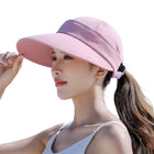 Casquette visière queue de cheval - Rose - Ajustable (du 54 au 59) | La boutique du chapeau